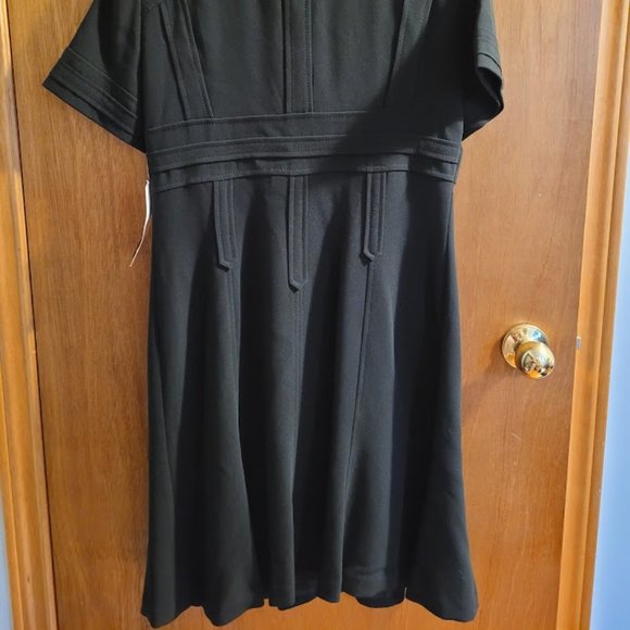 BNWT Bianca Nygard Black Moto Dress Petite 10 - Picture 7 of 9